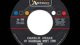 1962 HITS ARCHIVE My Boomerang Won’t Come Back  Charlie Drake US 45 single version [upl. by Miles]