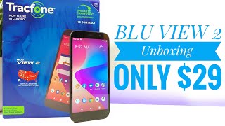 BLU VIEW 2 Unboxing and Handson Tracfone [upl. by Nhar]