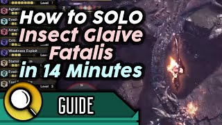 Fatalis Insect Glaive Solo Guide  Skills Playstyle Openings Tips and Tricks  MHW Iceborne [upl. by Elesig]