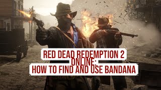 Red Dead Redemption 2 Online How to Find and Use Bandanas [upl. by Ittap]