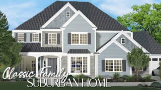 BLOXBURG Classic Family Suburban Home  Part 1 [upl. by Ainorev524]