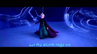 Frozen Let it go  Suéltalo English  Spanish with Lyrics [upl. by Introc]