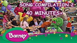 Barney  Song Compilation 2 40 Minutes [upl. by Teerpnam]