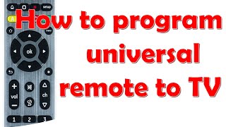 How to program universal remote to TV Easy setup guide [upl. by Oiramed]