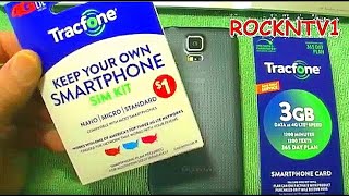 Tracfone ACTIVATION SIM KIT HowTo Setup BYOP Smartphone [upl. by Bomke946]