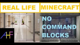 How To Make An Automatic Sliding Door In Minecraft NO COMMAND BLOCKS [upl. by Rutra]