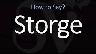 How to Pronounce Storge CORRECTLY LOVE Meaning amp Pronunciation [upl. by Assenar]