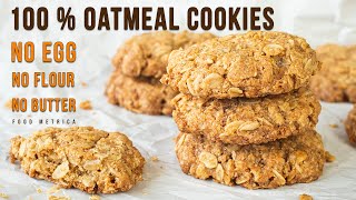 SUPER EASY CRISPY OATMEAL COOKIES [upl. by Arte]