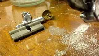 How to drill a cylinder lock  Yale euro or pin lock [upl. by Ahsimac]