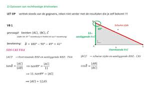Goniometrie  Rechthoekige driehoeken oplossen [upl. by Yrred]
