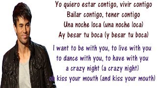 Enrique Iglesias  Bailando  Lyrics English and Spanish  Dancing  Translation amp Meaning [upl. by Nilrah]