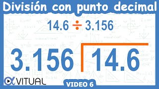 ➗ Cómo hacer una DIVISIÓN con PUNTO DECIMAL AFUERA Y ADENTRO [upl. by Ellehsyt15]