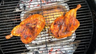 perfect GRILLED HALF CHICKENSbetter than SPATCHCOCK CHICKEN [upl. by Rahmann]