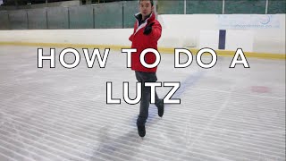 HOW TO DO A LUTZ  FIGURE SKATING ❄️❄️ [upl. by Natrav]