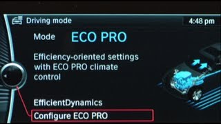 ECO PRO Mode  BMW HowTo [upl. by Diannne]