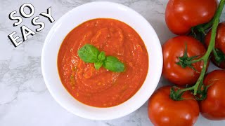 How to Make Tomato Sauce from Fresh Tomatoes Italian Style THE EASIEST WAY [upl. by Lambertson]