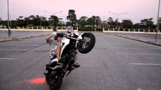 HONDA MSX125 GROM STUNT 4212 [upl. by Ihsorih]