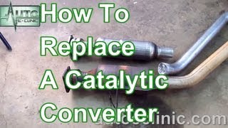 How To Replace A Catalytic Converter  Chrysler Town amp Country 38L [upl. by Elocaj]