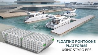 Styrofoam Lightweight Floating Pontoons STYRO [upl. by Nelad]