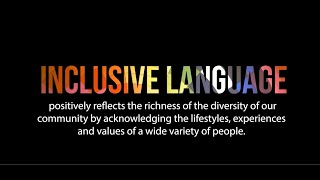 Inclusive Language Guide [upl. by Ioved340]