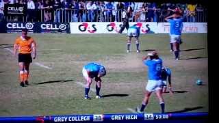 Worst Rugby injury ever  Grey College vs Grey High NOT FOR SENSITIVE VIEWERS [upl. by Holman]