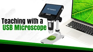 LCD Digital Microscope Review for Teachers  ANNLOV 43 Inch Digital Wireless USB Microscope [upl. by Yroc]