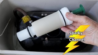 Sloan Flushmate Toilet Running and Cartridge Replacement [upl. by Nerraw385]