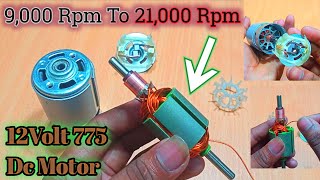 How To Repair 775 DC Motor  775 DC Motor Upgrade Max Speed  775 Motor Open  What Inside 775 Motor [upl. by Anomer]