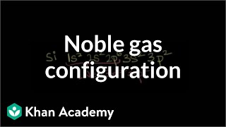 Noble gas configuration  Electronic structure of atoms  Chemistry  Khan Academy [upl. by Coltin]