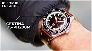 A New Affordable Reliable Diving Watch  The Certina DSPH200M ReIssue 10 for 10 Review [upl. by Dajma]