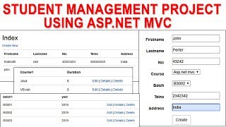 Student Management System Project Aspnet MVC [upl. by Amerigo]