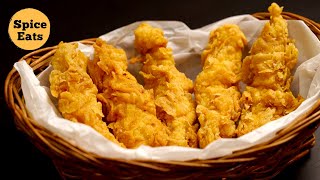 CHICKEN TENDERS RECIPE  KFC STYLE CHICKEN TENDERS  SPICY JUICY CHICKEN TENDERS [upl. by Orsay]