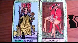 Combinaciones tarot con la REINA de Bastos  ARCANOS MAYORES Por TARA [upl. by Henrique]