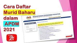 Cara Daftar Murid Baharu dalam APDM 2021 Panduan untuk Guru Kelas [upl. by Dekow]