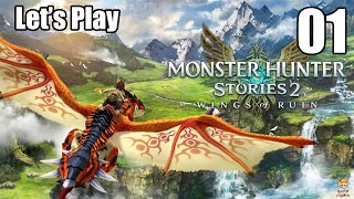 Monster Hunter Stories 2 Wings of Ruin  Lets Play Part 1 Birth of a Rider [upl. by Daveen]