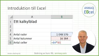 Introduktion till Excel  grunderna [upl. by Asiret986]