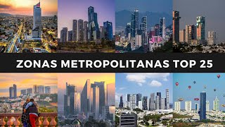 Mexico Cities  Most Populated Metropolitan Areas INEGI CENSUS 2020 [upl. by Rita]