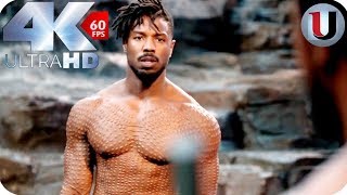 Black Panther  Killmonger Vs TChalla  MOVIE CLIP 4K HD [upl. by Atteloiv]