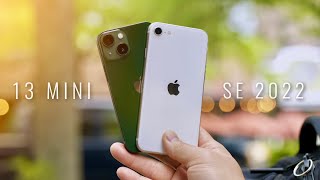 iPhone 13 mini vs iPhone SE 2022 with Camera Test Comparison [upl. by Izzy]