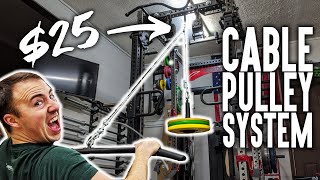 How To DIY Cable Pulley Home Gym System for 25 [upl. by Sira]