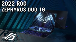 2022 ROG Zephyrus Duo 16  Two Screens Zero Boundaries  ROG [upl. by Yltsew]