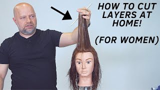 How to Layer Your Own Hair at Home  TheSalonGuy [upl. by William]