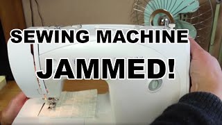 Jammed Sewing Machine Fix  A Common Reason a Sewing Machine May Appear Jammed [upl. by Doolittle99]