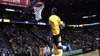 Young Hollywood SHOWS UP Nuggets Mascot Does DubbleUp Dunk Over Him BoingVERT Show [upl. by Mallina569]