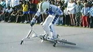 GT FREESTYLE TEAM Flatland BMX Tricks 1980s stuntabiker [upl. by Ainex]