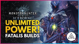 Monster Hunter World Iceborne  UNLIMITED POWER Fatalis Armor Sets amp Builds [upl. by Nylatsirhc]