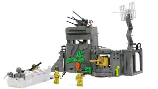 Sluban Army WW2 M38B0861 Atlant Wall  Military set for lego fans [upl. by Pierre]