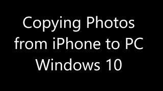 How To Transfer Photos from iPhone to Windows 10 PC  GoldenYearsGeekcom [upl. by Mordecai411]