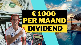 ZOVEEL aandelen heb je nodig voor €1000 dividend per maand Beleggen in dividend aandelen bij DEGIRO [upl. by Cassie]