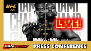 UFC 270 PRESS CONFERENCE Francis Ngannou vs Ciryl Gane [upl. by Celisse]